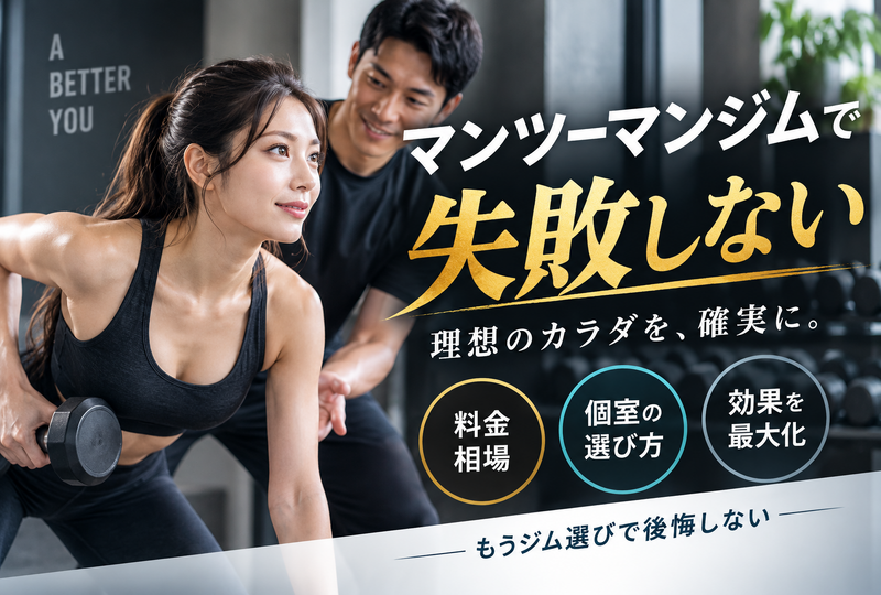 画像822：マンツーマンジムで絶対に失敗しない！料金相場と効果が出る個室の選び方をプロが分かりやすく解説