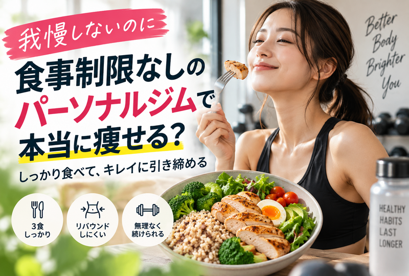 画像840：食事制限なしのパーソナルジムで本当に痩せる？しっかり食べて美しく引き締める効果と失敗しない選び方！